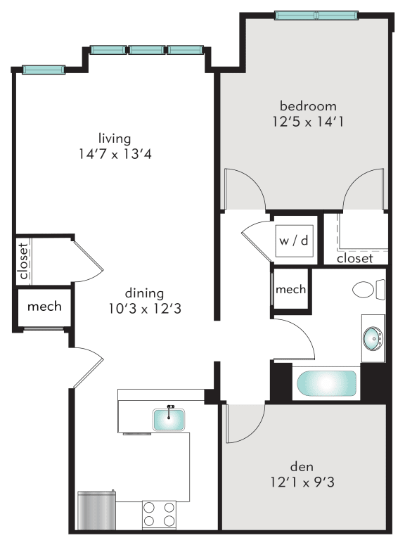 Studio, 1, 2 & 3 Bedroom Apartments in Glastonbury The Tannery